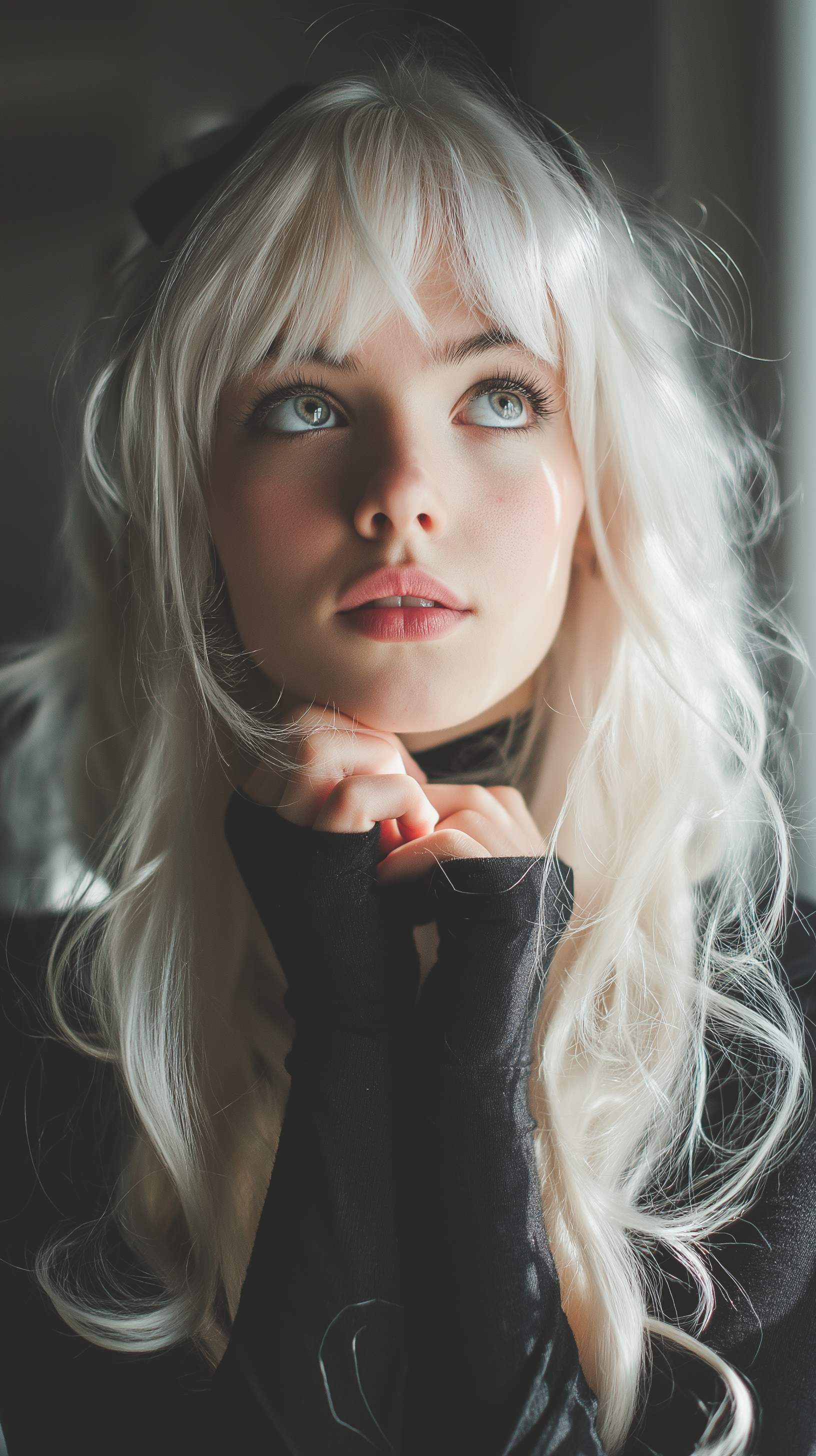 Platinum Blonde Hollywood Wave Hairstyle
